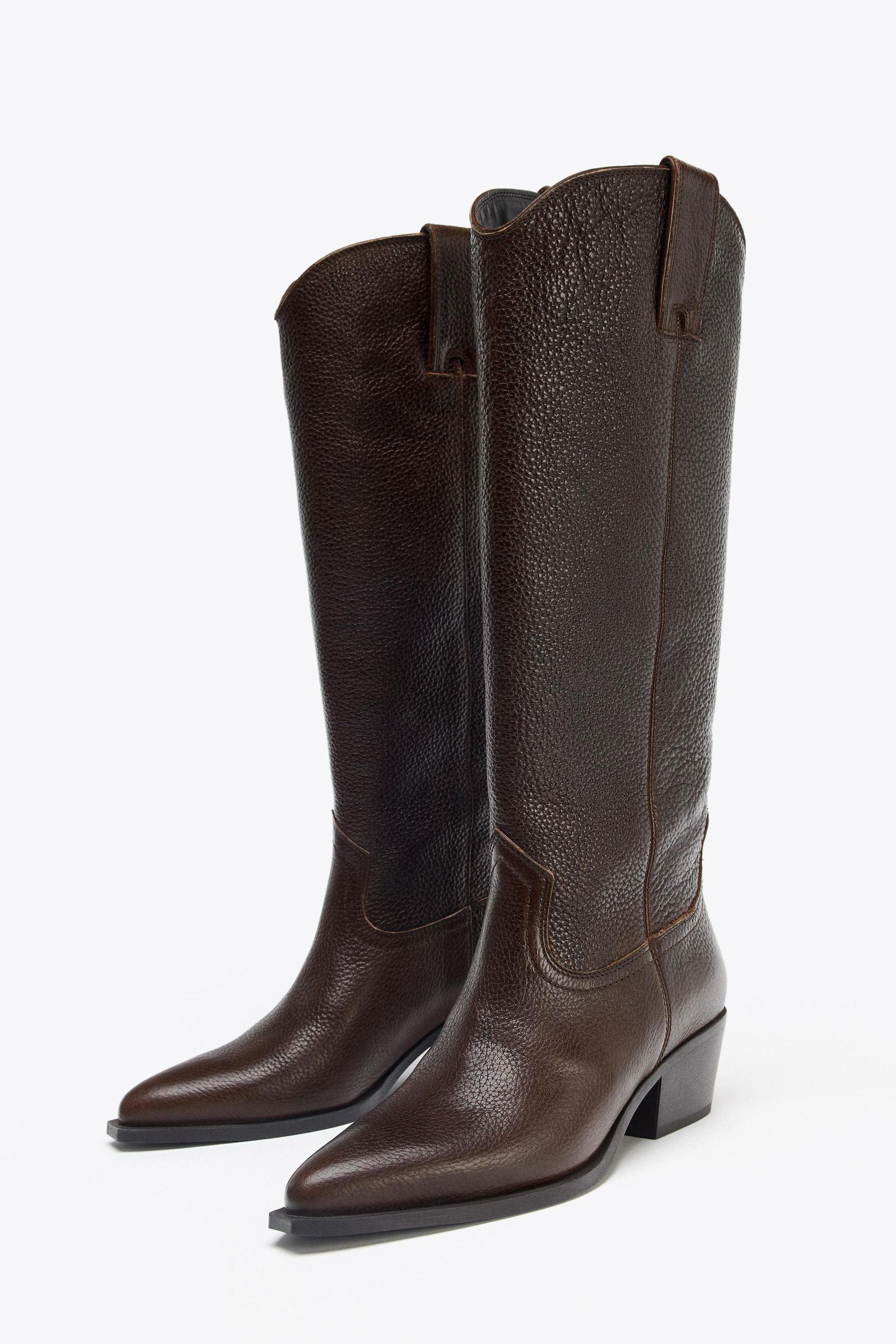 Leather High Boots