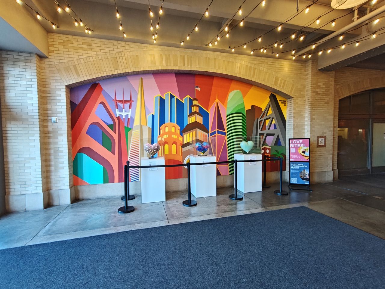 indoor mural shot by OnePlus 13R