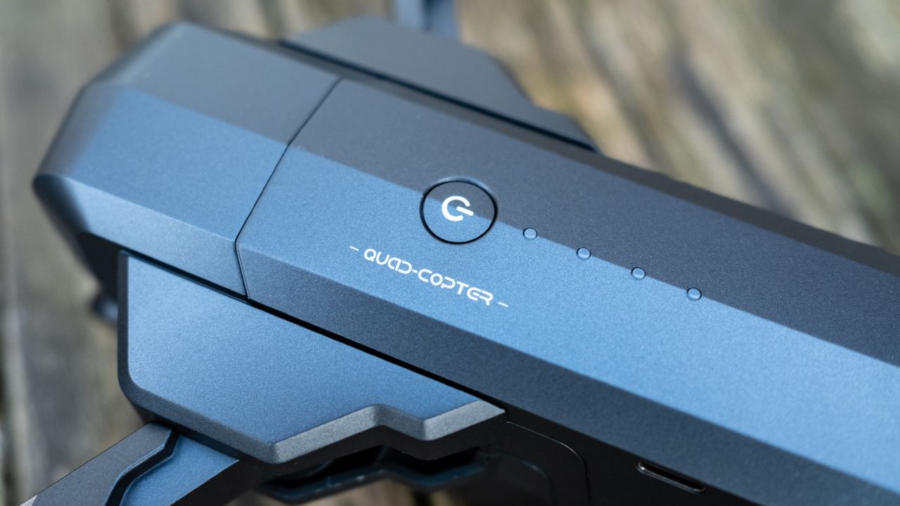 Ruko F11GIM2 Drone - close up of battery.