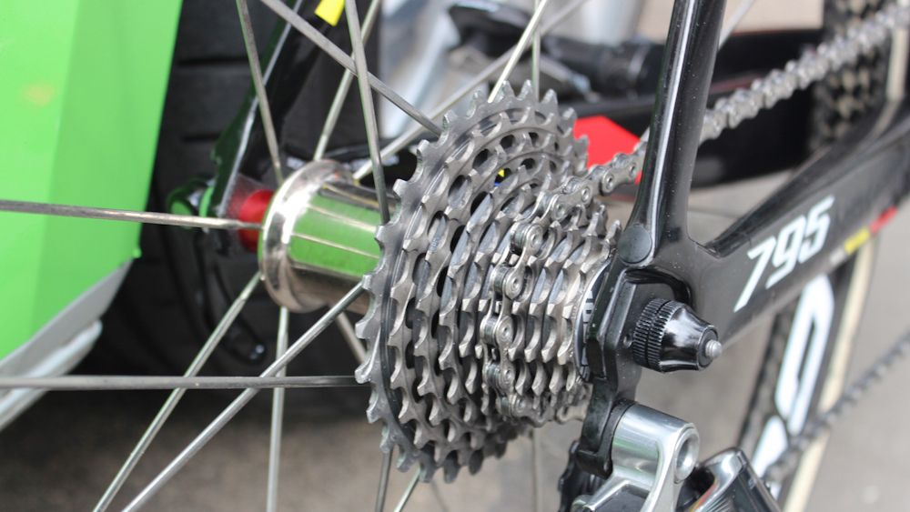 The SRAM Red cassette is milled from largely a single piece of steel