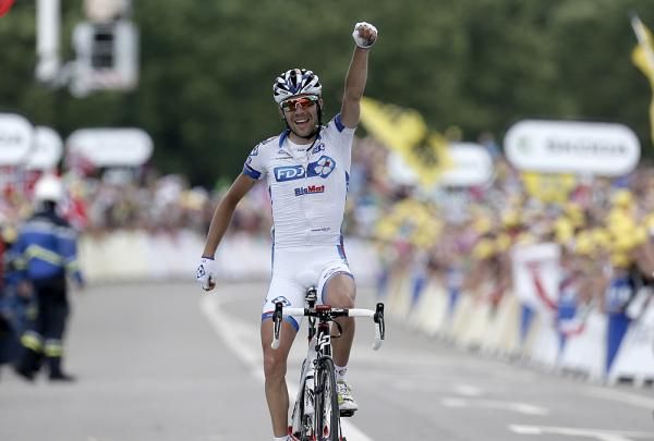 Thibaut Pinot (FDJ-Big Mat) gets the win in the Tour stage 8