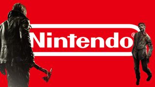 Resident Evil zombies and the Nintendo logo