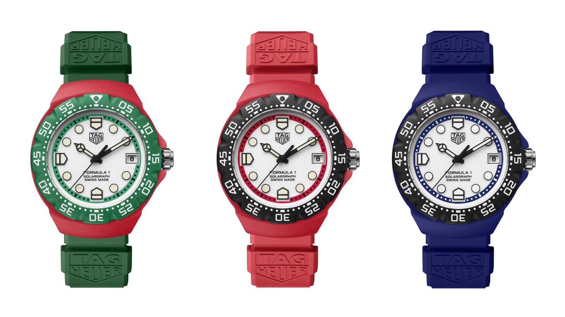 New Tag Heuer F1 Solargraph watches