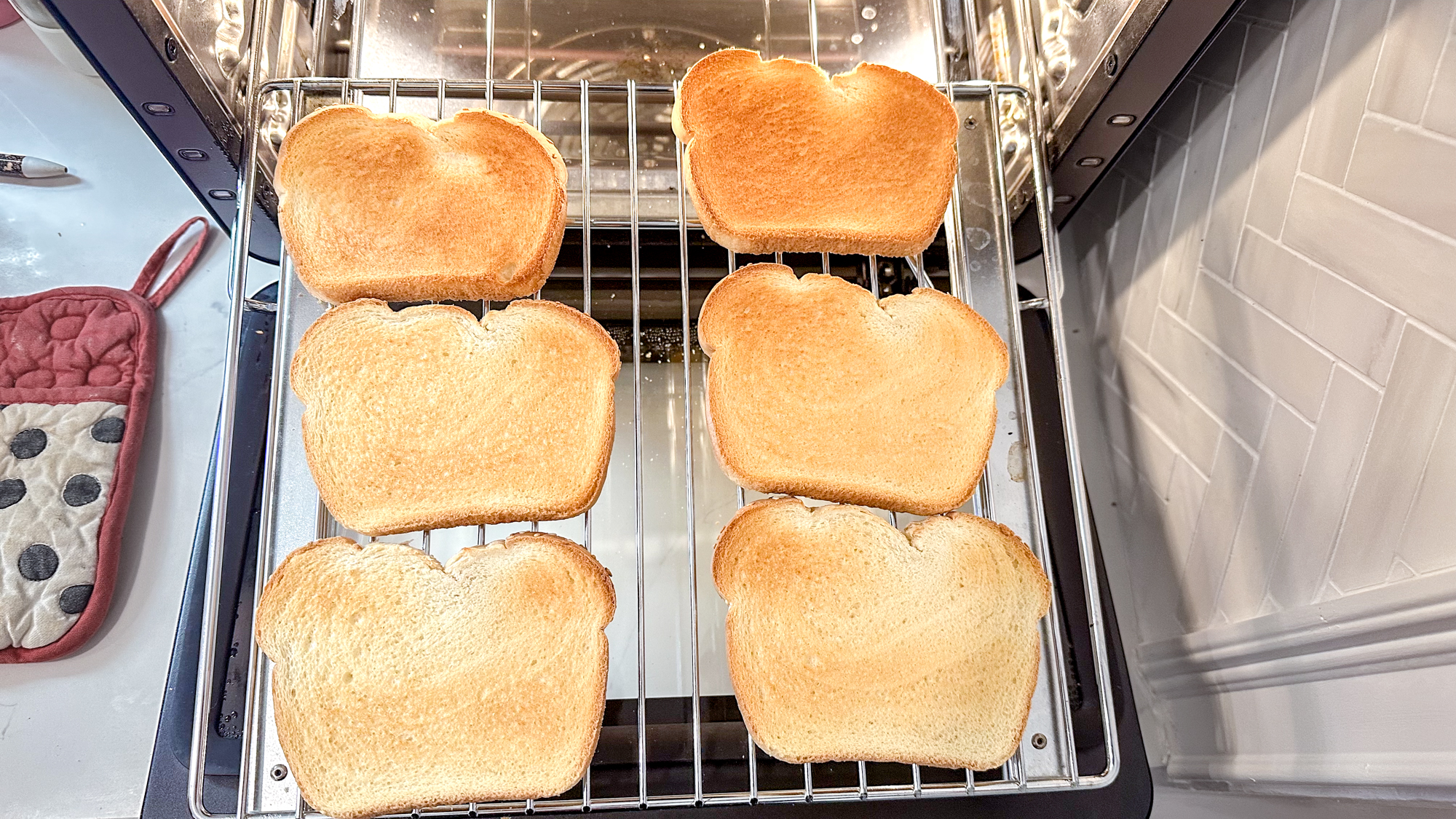CHEF iQ MiniOven on a kitchen counter