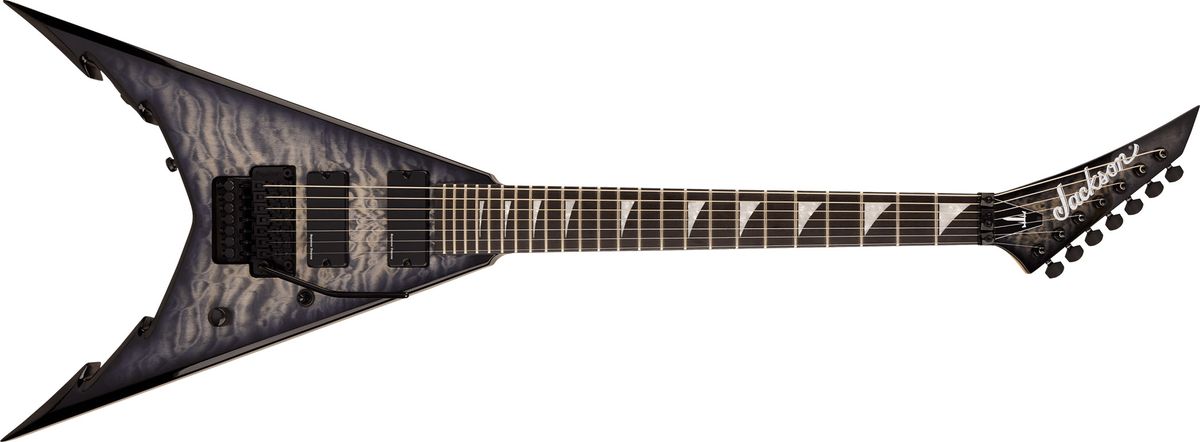 Jackson Pro Series Cory Beaulieu King V: refreshed with quilt maple top, signature Seymour Duncany pickups and offered in six and seven-string versions&nbsp;&ndash; both with a Floyd Rose vibrato.