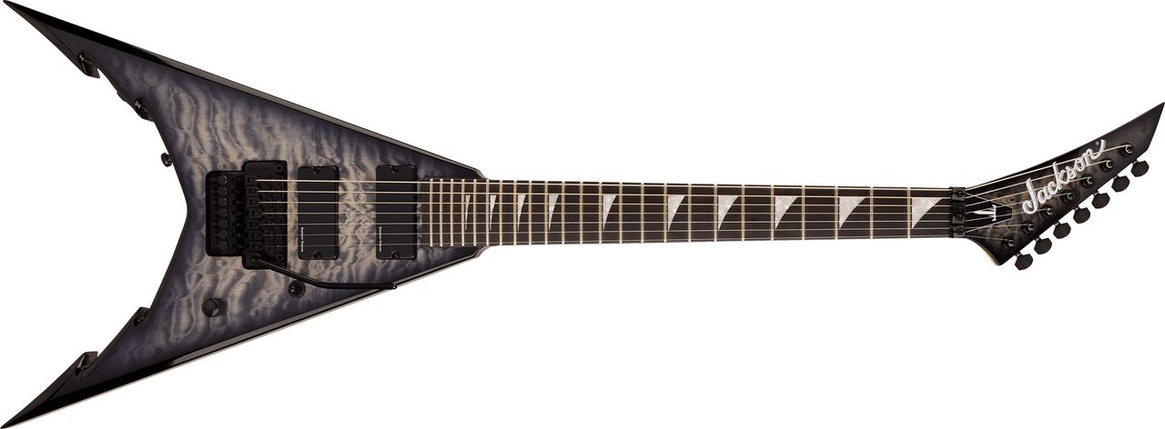 Jackson Pro Series Cory Beaulieu King V: refreshed with quilt maple top, signature Seymour Duncany pickups and offered in six and seven-string versions&nbsp;&ndash; both with a Floyd Rose vibrato.