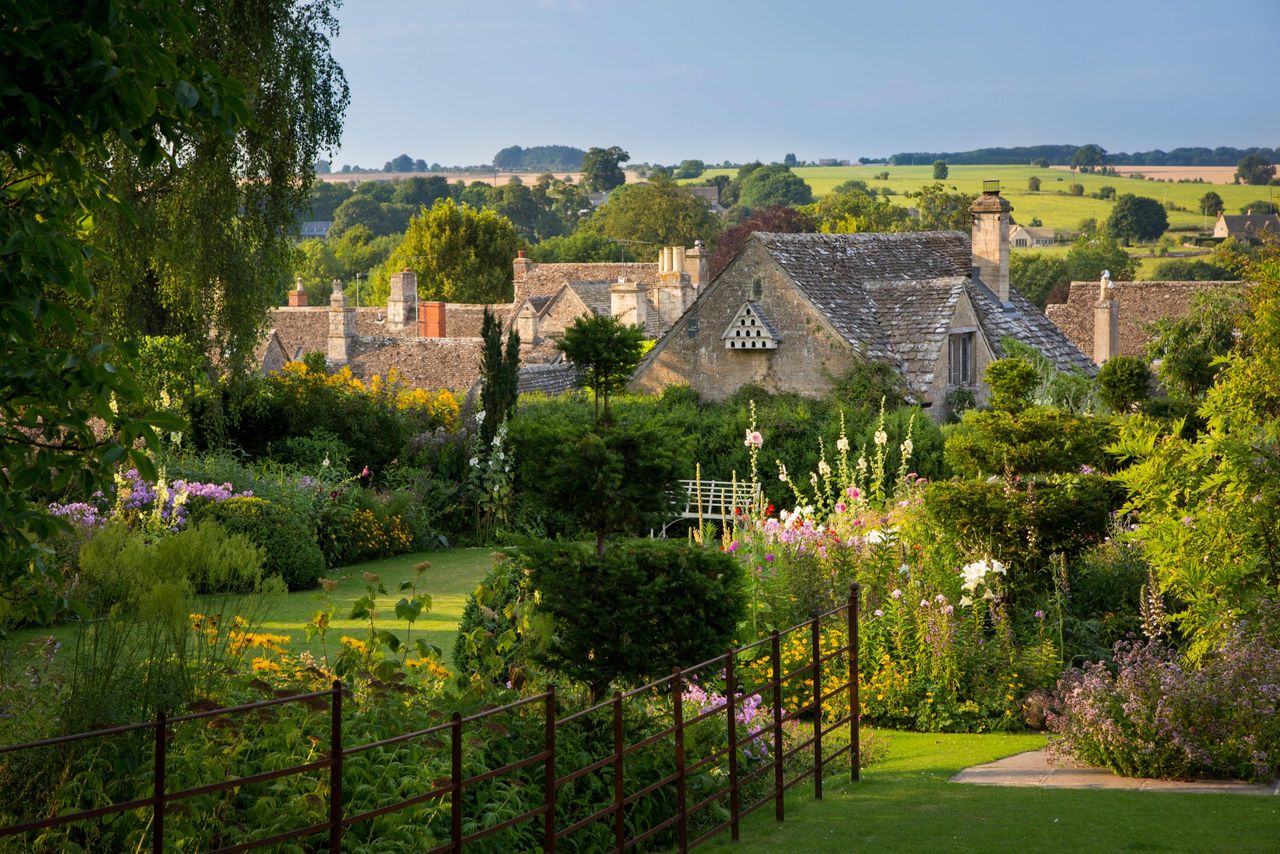 The rooftops of Burford, the Cotswolds, Oxfordshire.