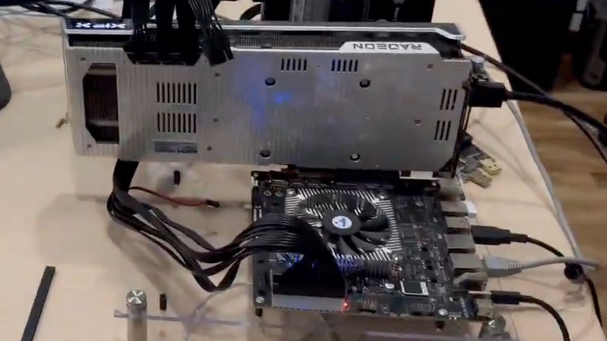 photo of RISC-V CPU demoed with RX 7900 XTX GPU in Debian Linux — AMD flagship GPU paired with Milk-V Megrez board and SiFive… image