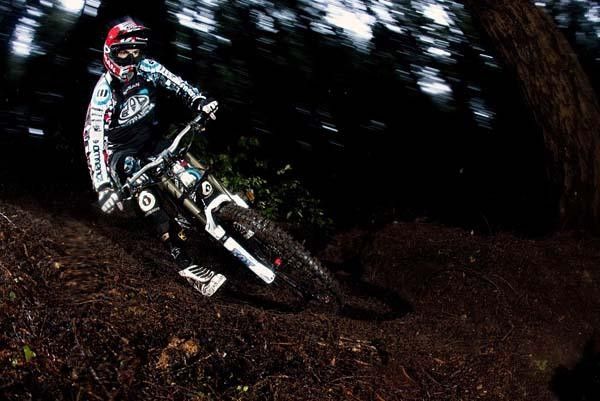 Dan Atherton rounds a corner.