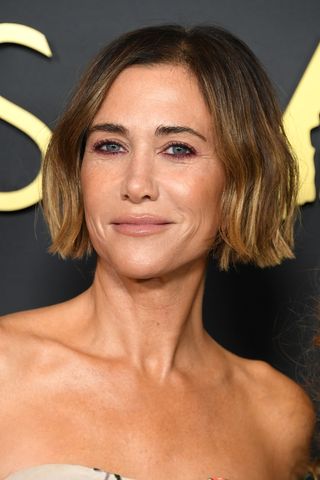 Kristen Wiig is pictured with a short bob haircut at the 2024 Governors Awards at Dolby Theatre on November 17, 2024 in Hollywood, California.