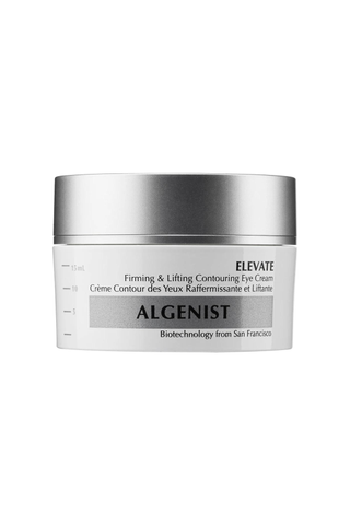 Best Eye Creams for sensitive skin 2024 - small white container of Algenist eye cream