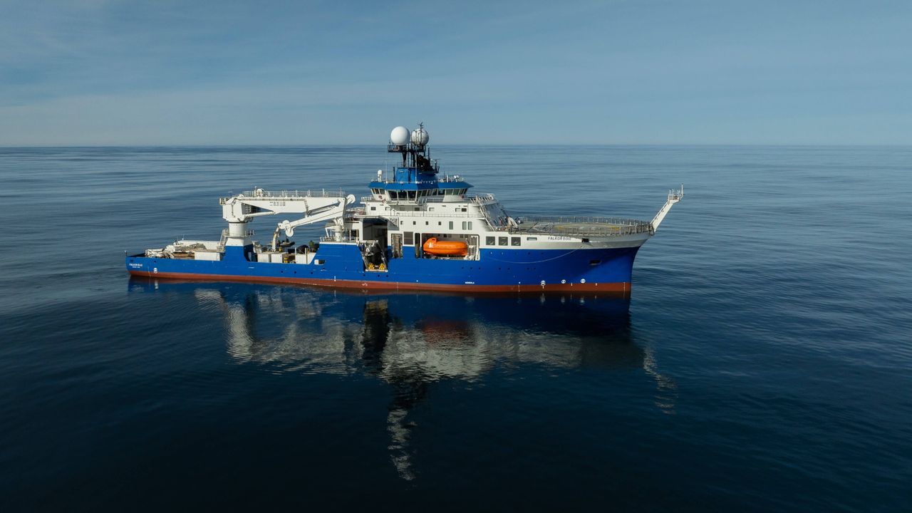 Research boat.