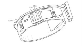 A patent render of an Apple Smart Ring concept