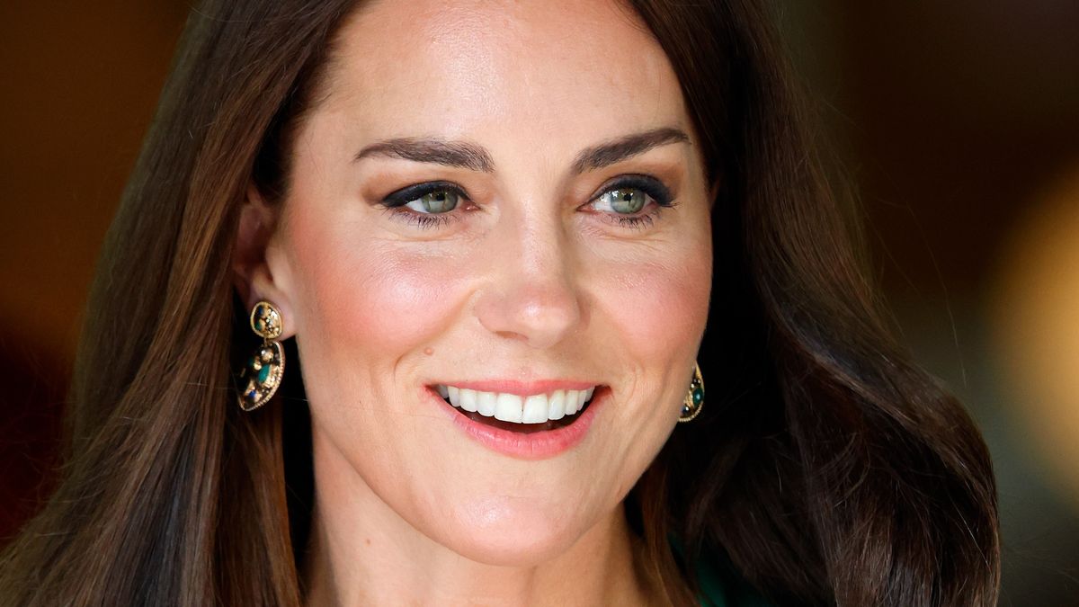 We're loving Kate Middleton's embroidered tie-neck dress | Woman & Home