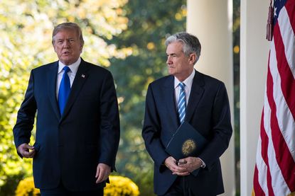 Donald Trump and Jerome Powell.