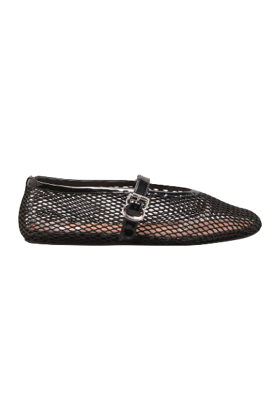 ALAIA, Mesh Mary Jane Ballerina Flats