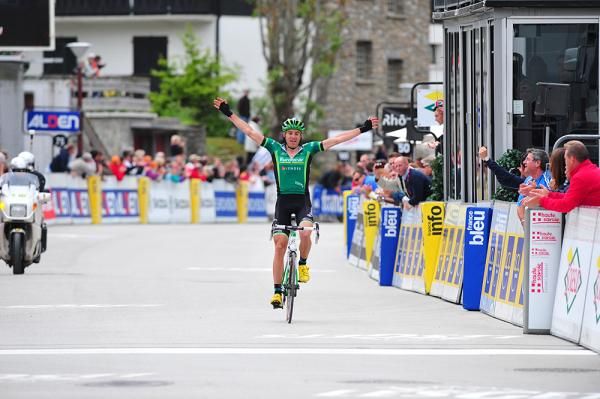 Christophe Kern (Europcar) soloed to the victory at Les Gets