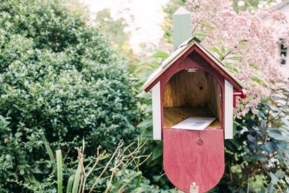 an open mailbox 