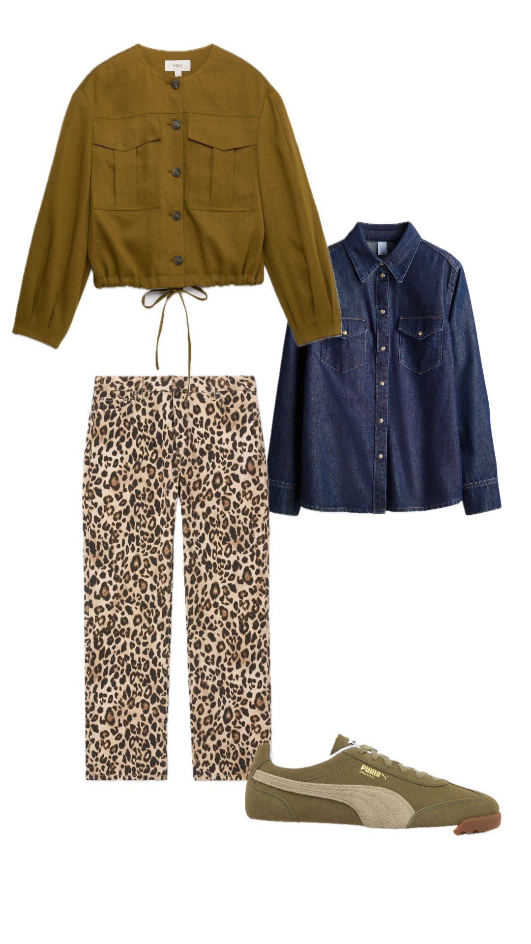 an outfit built around the M&amp;amp;S linen bomber jacket