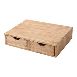 Wooden coffee pod storage drawer for under brewer