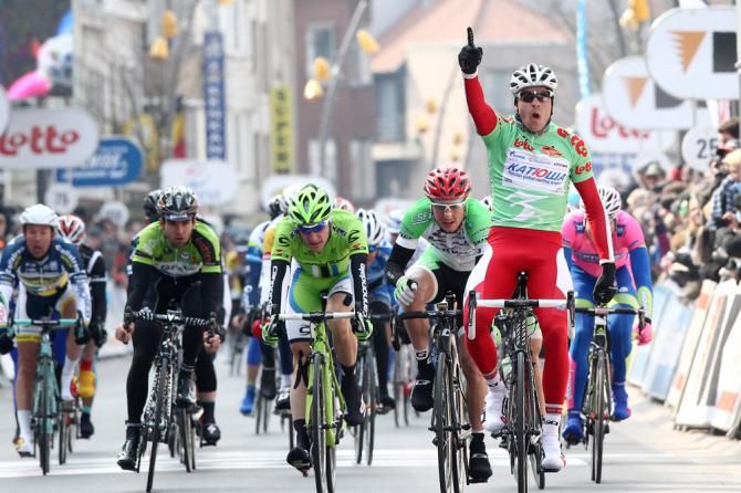 Victory for Alexander Kristoff (Katusha) in De Panne.