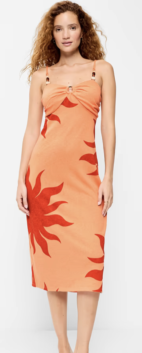 Old Navy, Beaded-Strap Beach Midi Dress (Was $49.99)