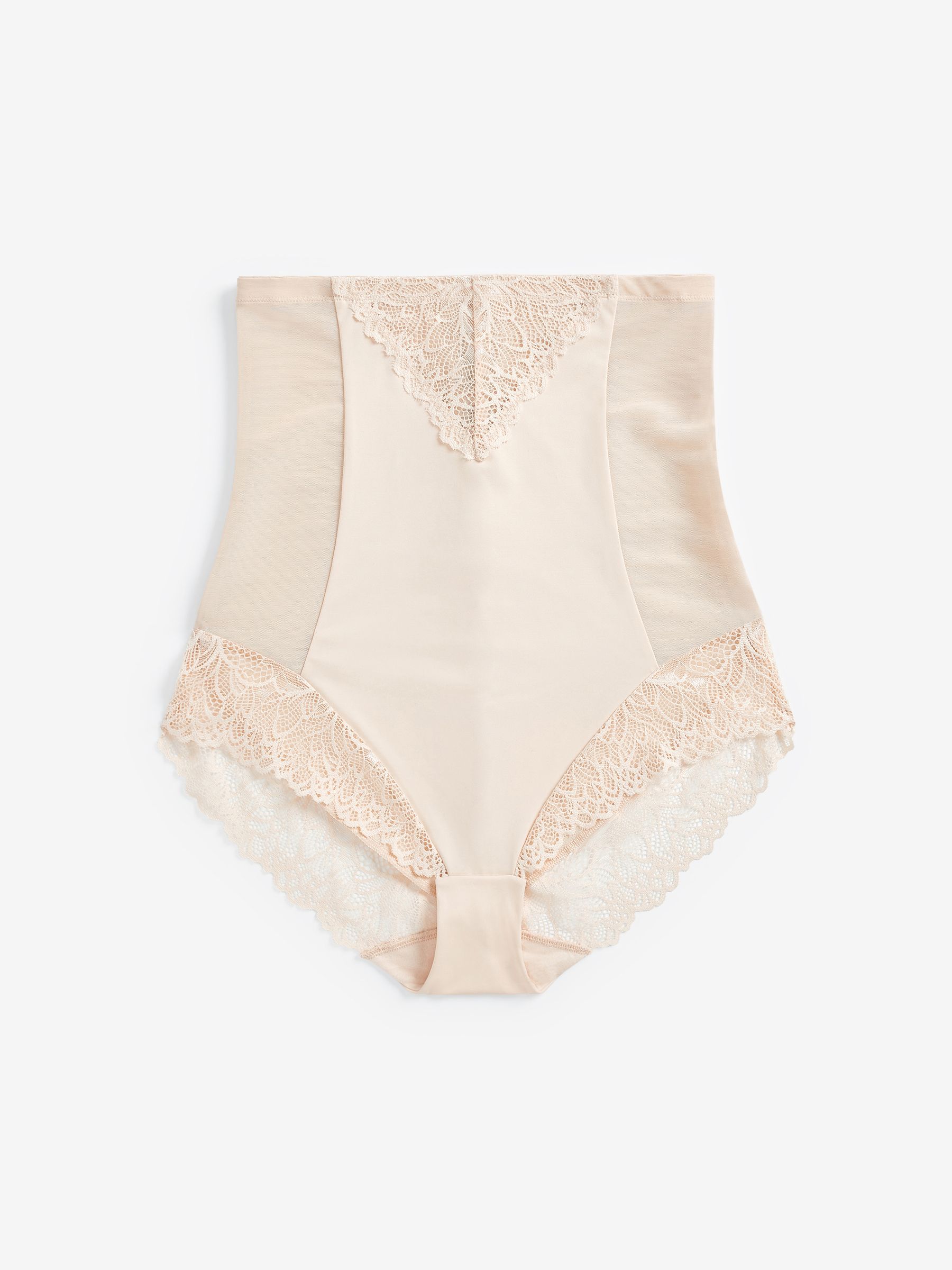 Pastel Rose Nude Super High Waist Briefs Firm Tummy Control Shaping Briefs