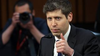 OpenAI CEO Sam Altman testifies before the Senate Committee on Commerce, Science, and Transportation in the Hart Senate Office Building on Capitol Hill on May 08, 2025 in Washington, DC.