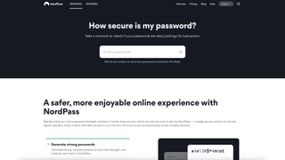 NordPass password security tool