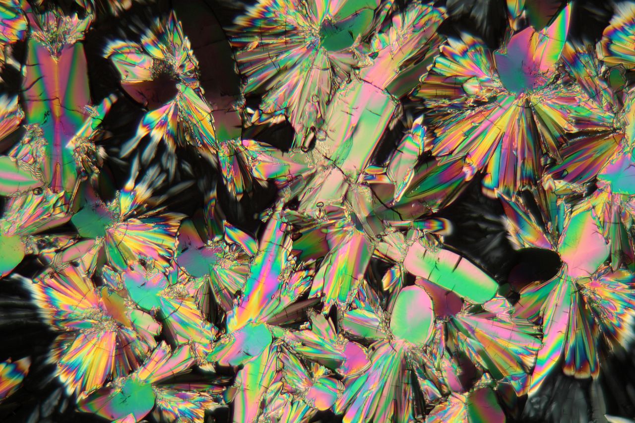 An organic compound under the microscope