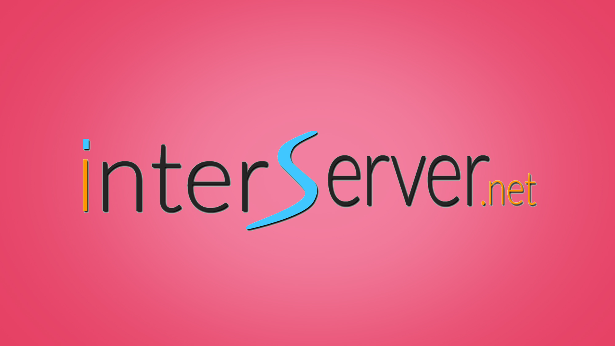 InterServer logo on pink background
