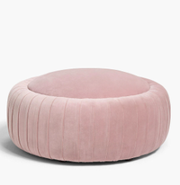 Pleat Velvet Footstool | Was £499 now £349