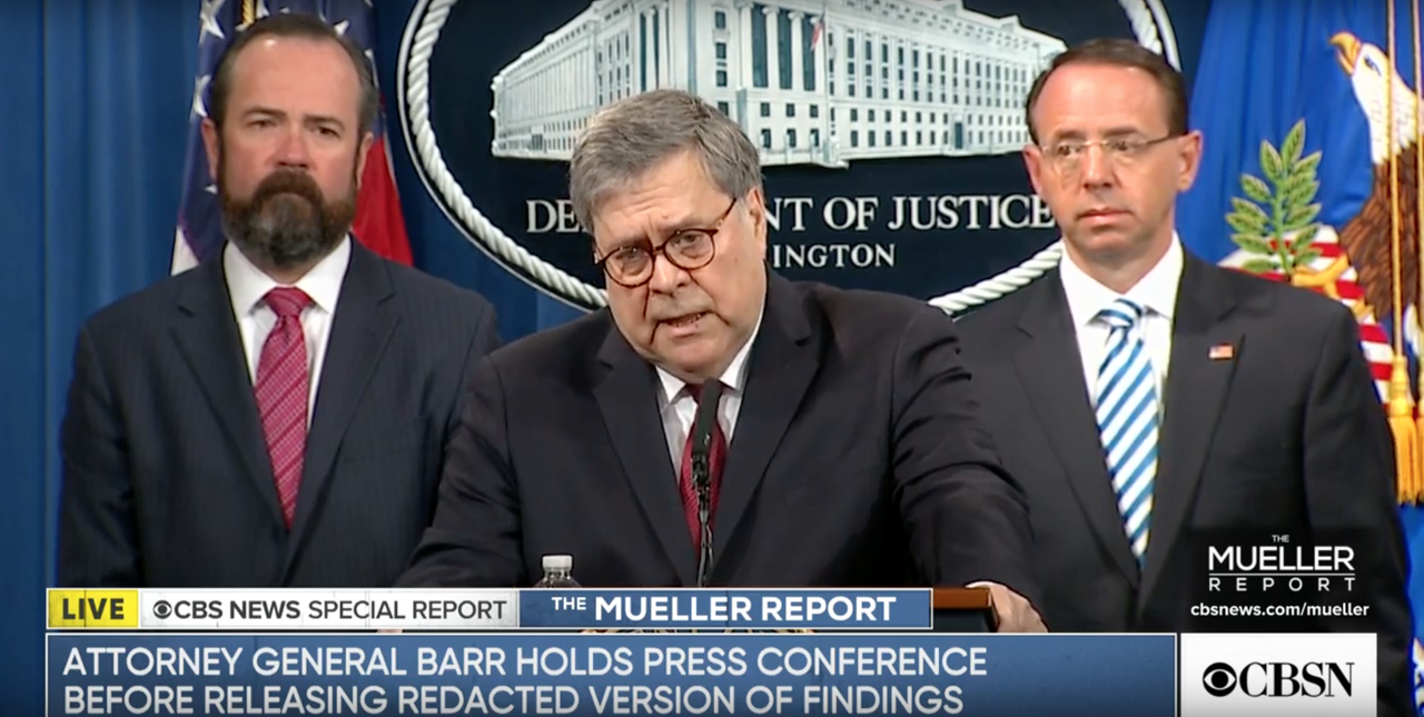 Live stream of Mueller Report.