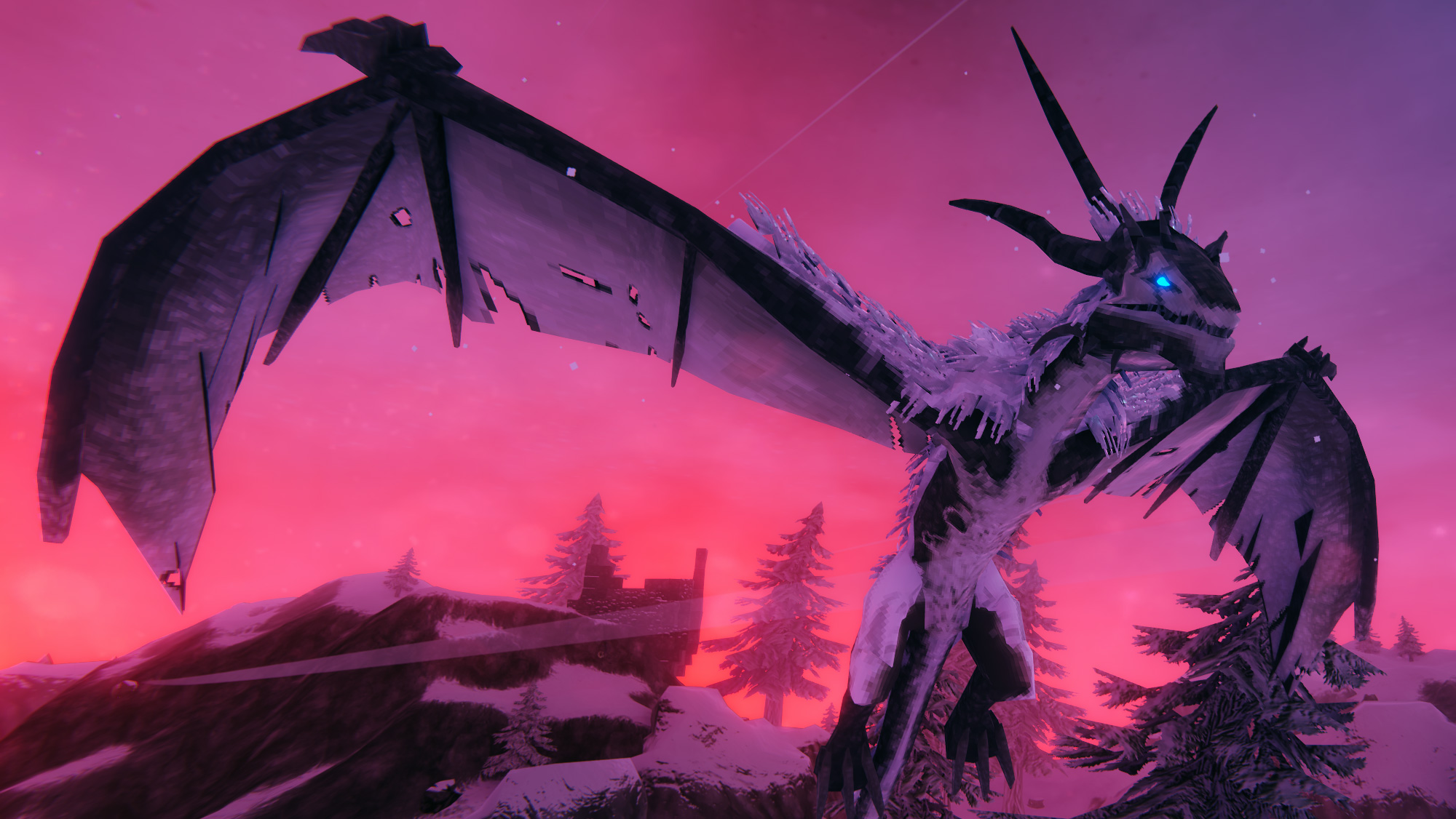 Valheim - Moder, the icy dragon boss in the Mountains biome