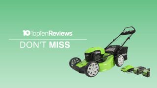 Greenworks electric lawn mower deal graphic