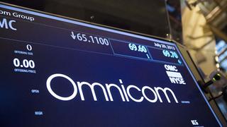 Omnicom logo at New York Stock Exchange