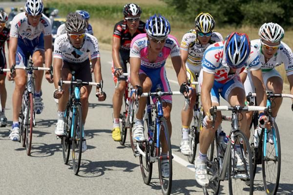 Simon Spilak (Lampre-NGC) rides in the break.