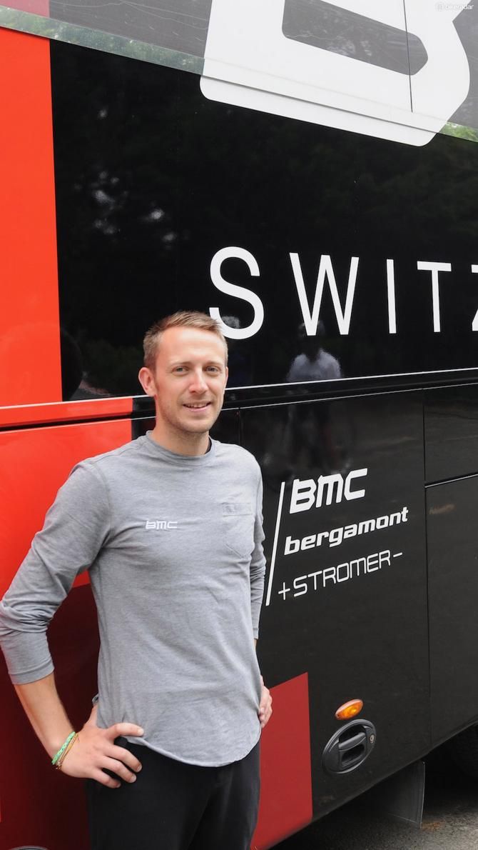 Team bus driver Matt Rompion comes from Luxembourg, but spends 170-200 days a year driving and looking after the bus and its pro passengers