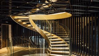 The spiral staircase at the Almanac Hotel Barcelona