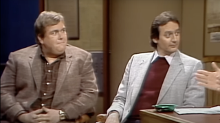 John Candy and Joe Flaherty on Late Night with David Letterman