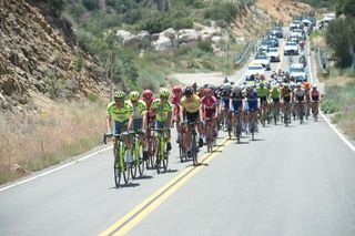 Peloton on stage two of the 2016 Tour of California