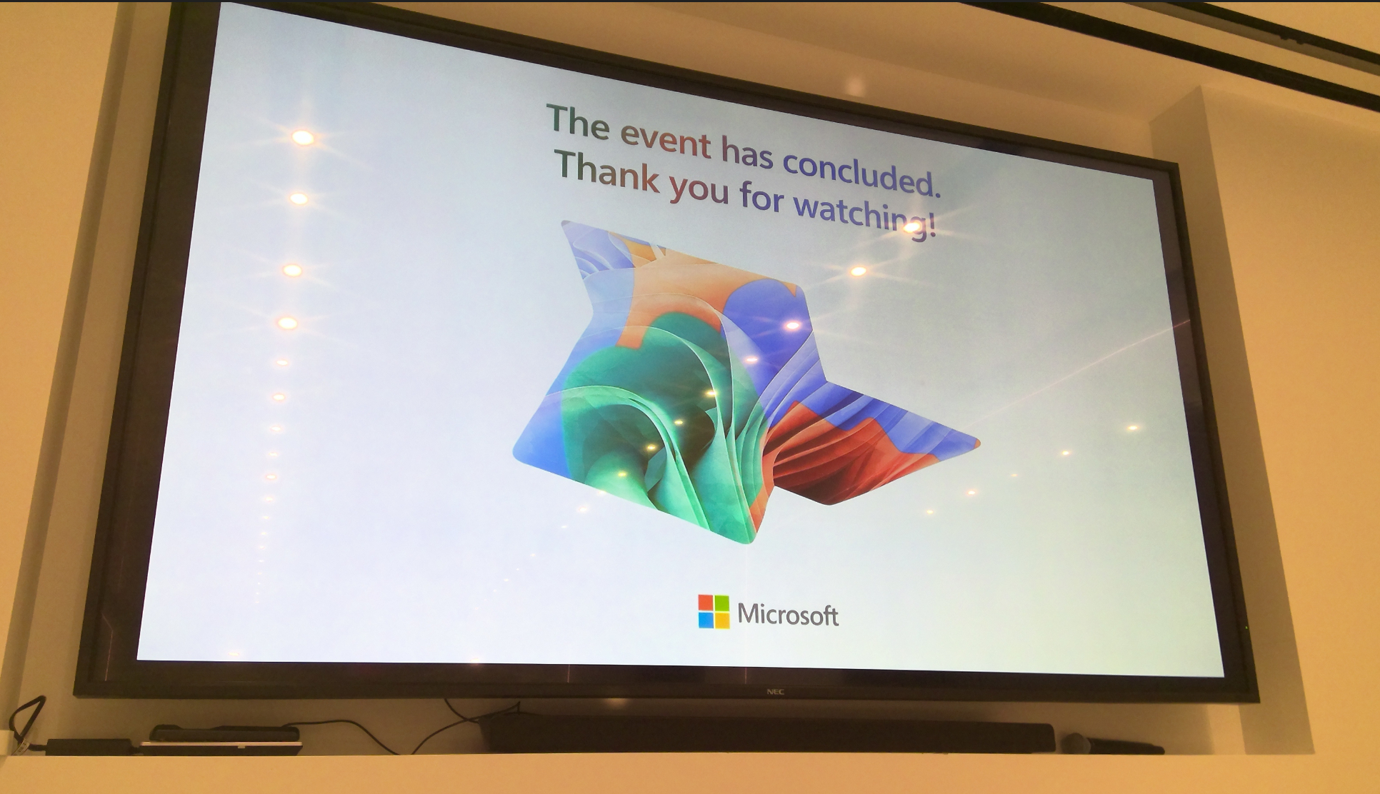 Surface Event end