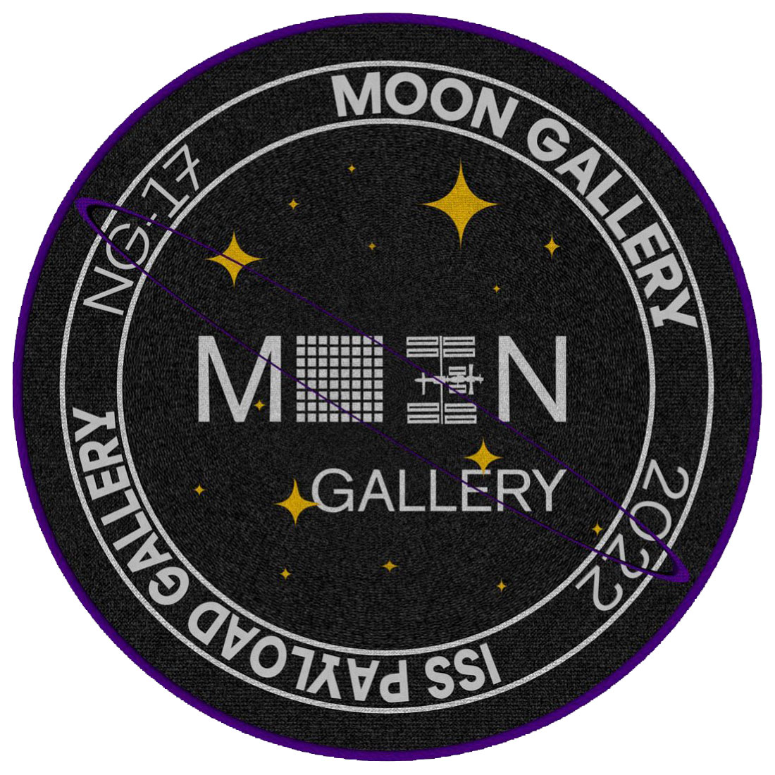 The Moon Gallery ISS payload mission patch.