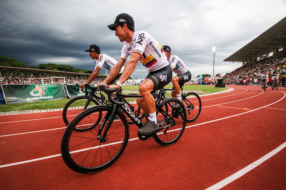 Colombian champion Sergio Henao and Team Sky.