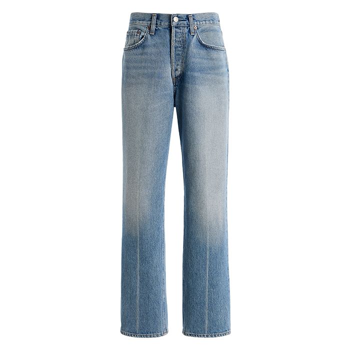 Agolde, Lana Rigid Mid-Rise Straight-Leg Jeans