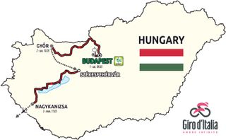 The 2020 Giro d'Italia begins with three stages in Hungary/