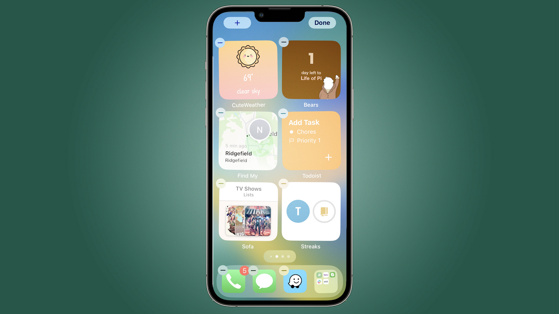 Herramienta de creación de widgets de iOS 16