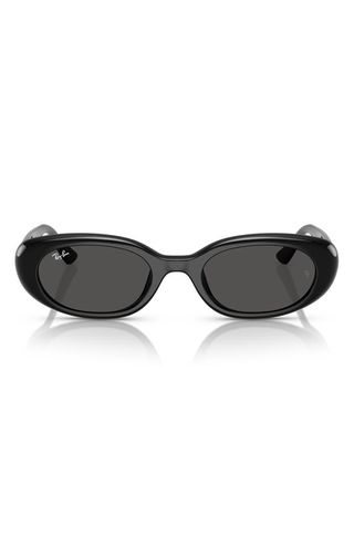 53mm Pillow Oval Sunglasses