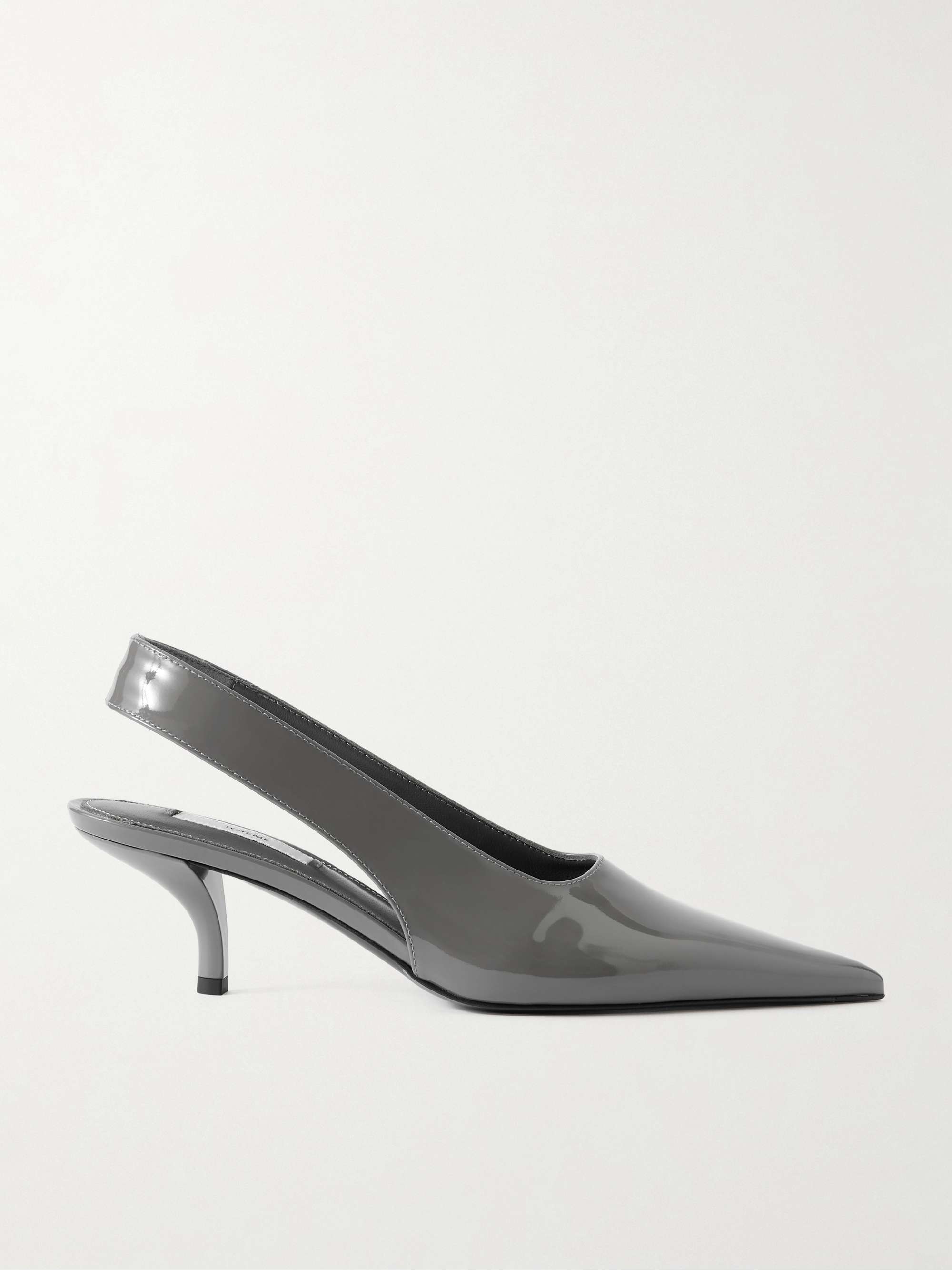 Patent-Leather Slingback Pumps
