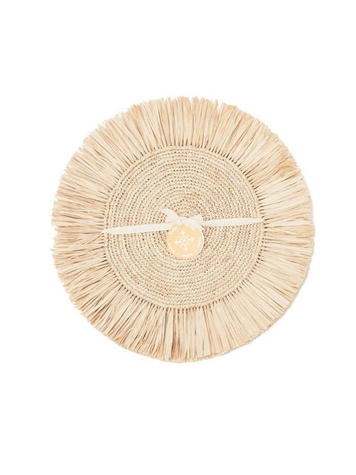 Woven Raffia Fringe Placemats